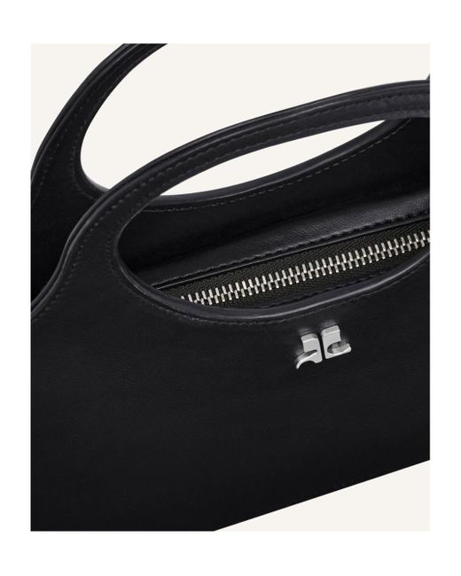 Courreges Black Courrèges Mini Holy Day Zipped Tote Bag