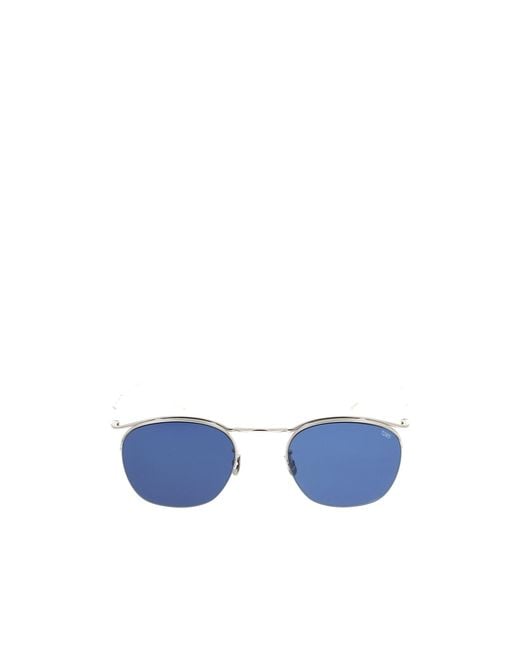Eyevan 7285 Blue Round Sunglasses