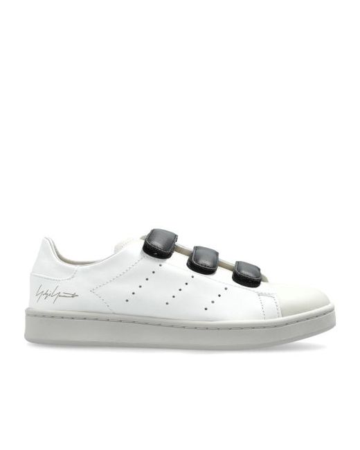 Y-3 White Stan Smith Touch Strap Sneakers for men