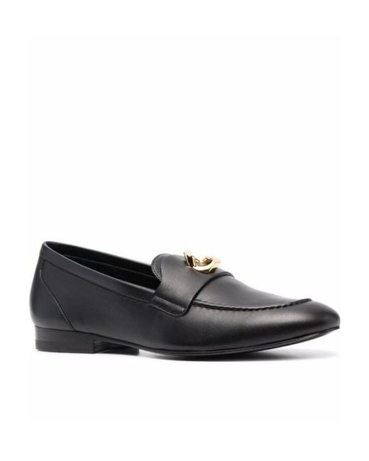 Givenchy Black G Chain Leather Loafers