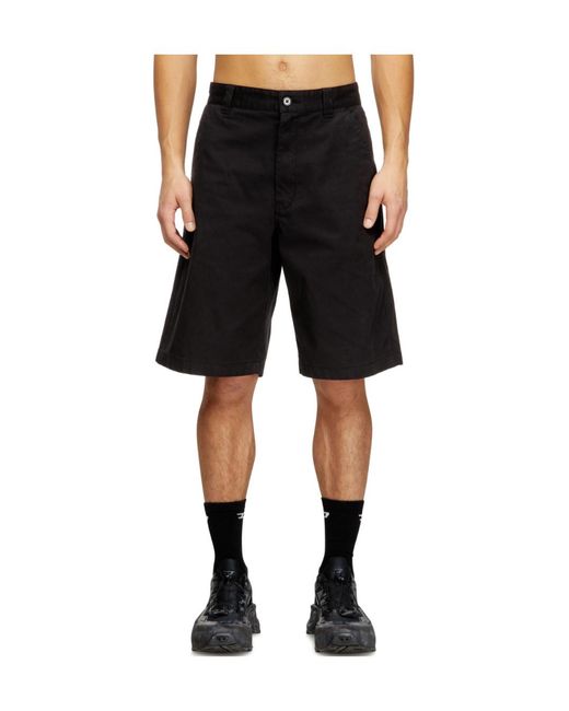 DIESEL Black P-Hant Chino Shorts for men