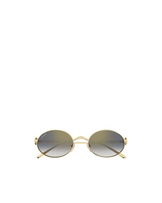 Cartier Multicolor Oval Frame Sunglasses