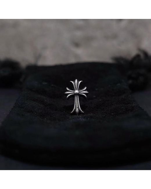 Chrome Hearts Black Cross Earrings (Single) for men