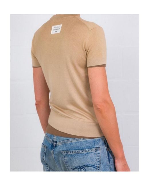 Acne Blue Short-Sleeved T-Shirt