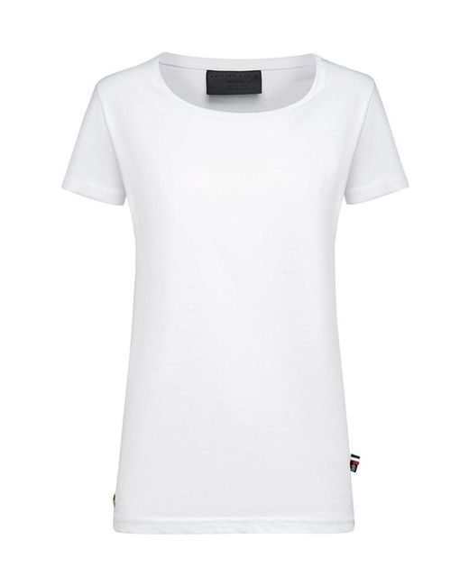 Philipp Plein White Logo Details T-Shirt