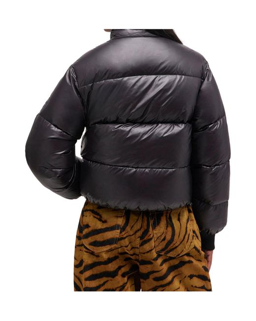 Ganni Gray Short Puffer Jacket
