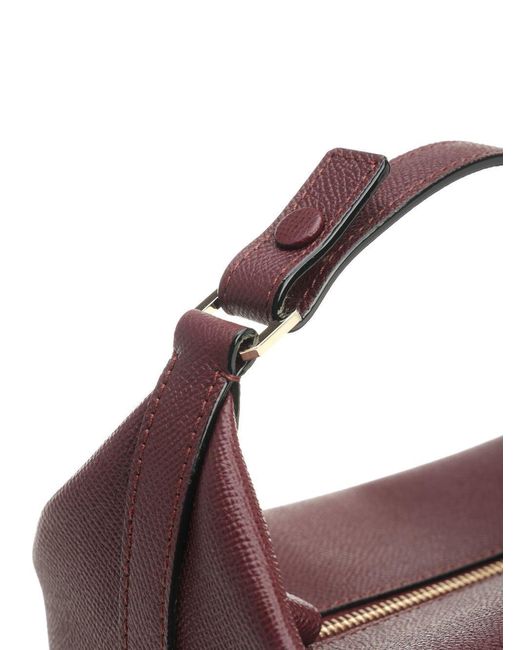 Valextra Purple Mochi Mini Handbag