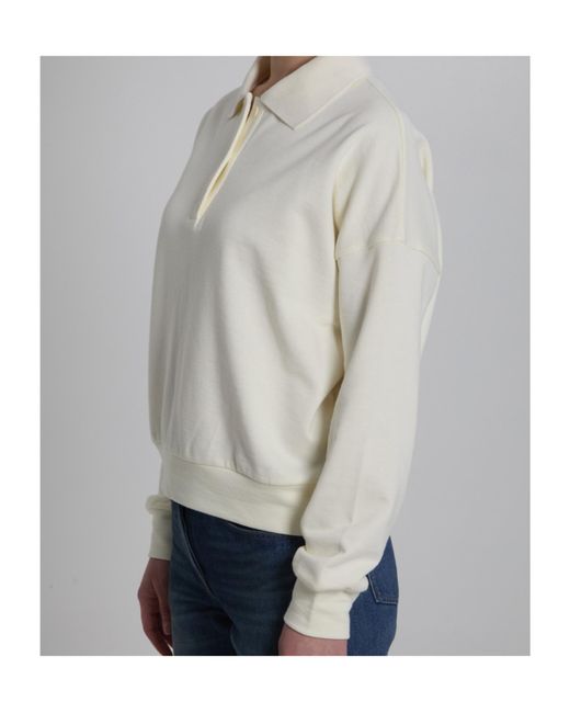The Row Gray Corzas Polo Sweatshirt