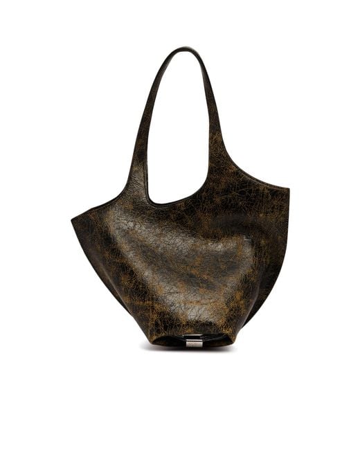 The Attico Black The La Scoop Shoulder Bag
