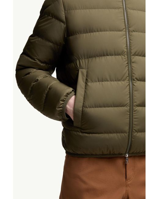 Moncler Green Baudinet Zip-Up Short Padded Jacket for men