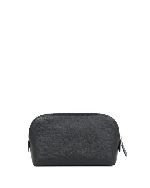 Bally Gray Wrap Zipper Wallet