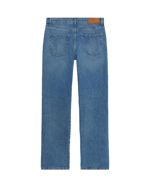 1989 STUDIO Blue Distressed Straight-Leg Jeans for men