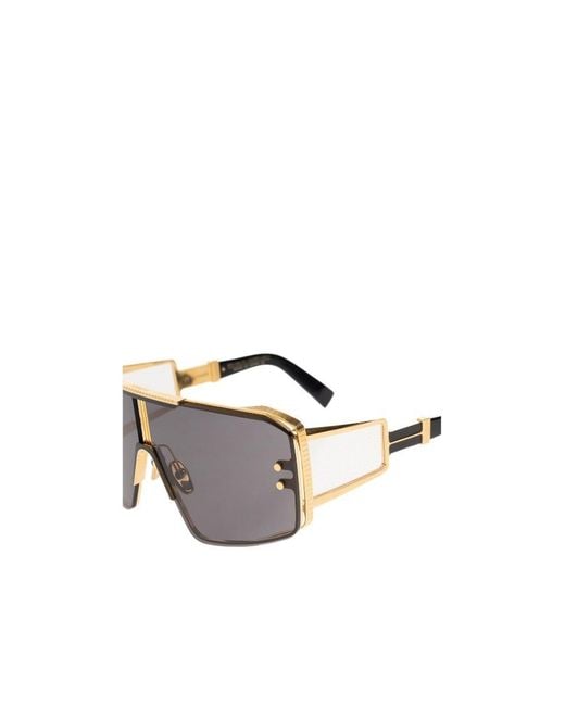 Balmain Gray Eyewear Oversized-Frame Sunglasses for men