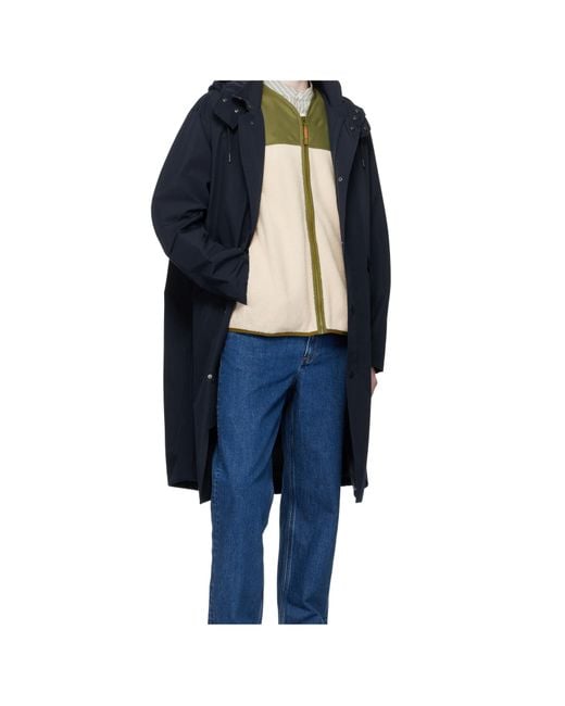 A.P.C. Blue Long Sleeve Parka for men