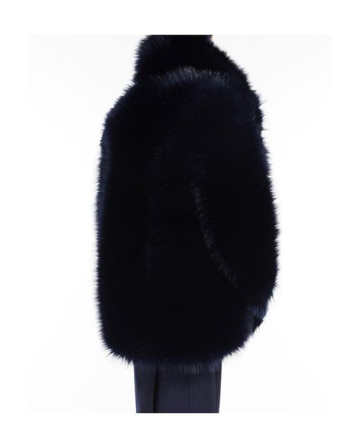Sportmax Blue Large Profile Coat