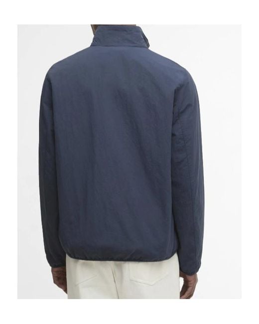 Barbour Blue Reversible Korbel Showerproof Jacket for men