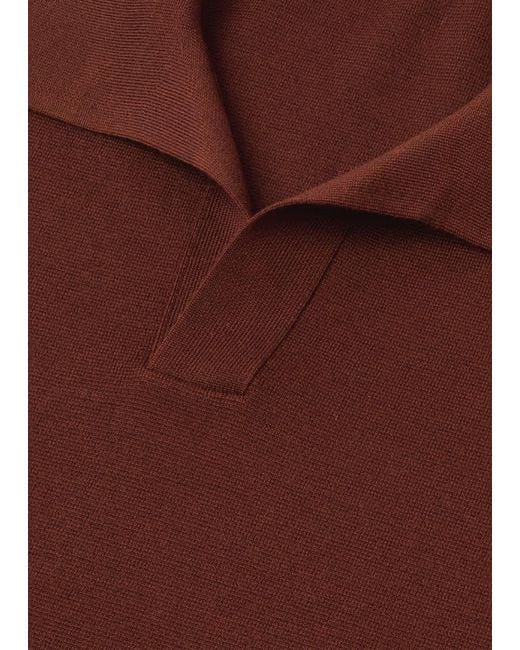 Loro Piana Brown Empire Polo Shirt for men