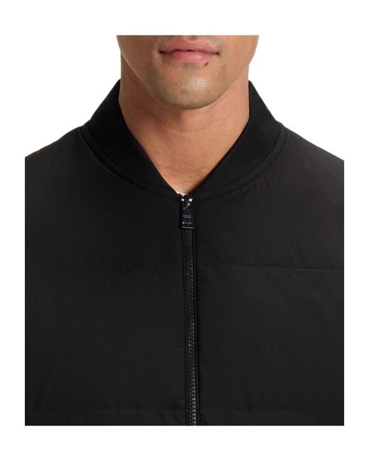 Boss Black Lined Quilted Thin Jacket for men