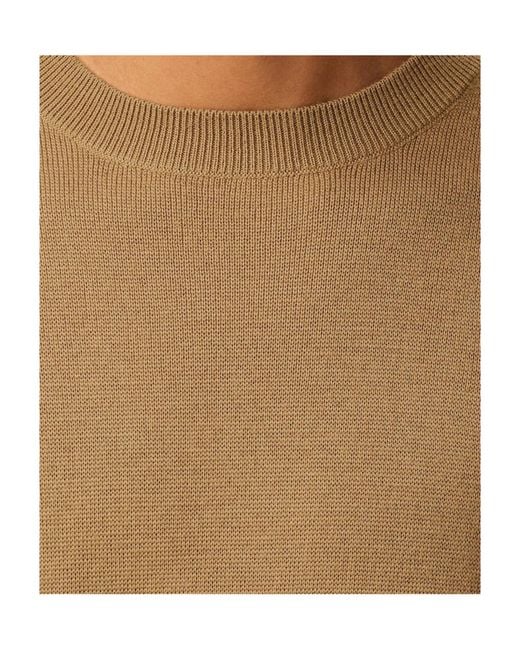 AMI Natural Logo Embroidered Crewneck Jumper for men