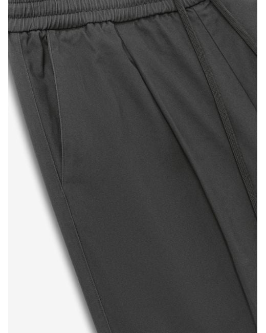 Fear Of God Gray Cotton Twill Pleat Front Drawstring Pant for men