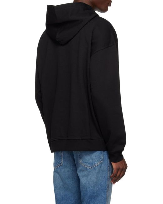 DIESEL Black Boxt-Hood-D Cotton Hoodie for men
