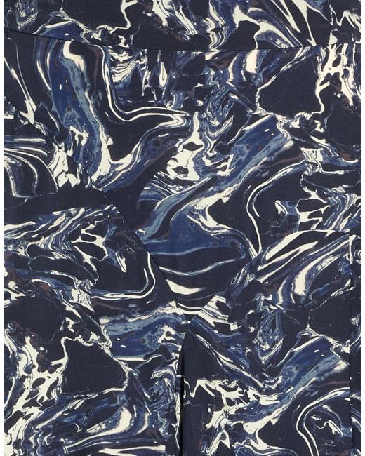 Isabel Marant Blue Solid-Colored Satin Midi Skirt