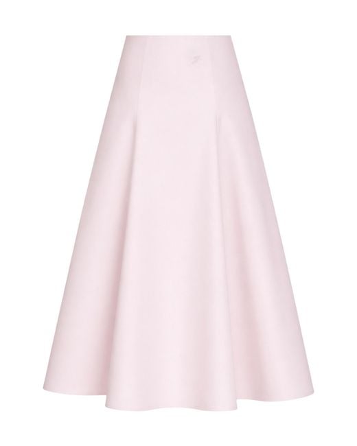 Jacquemus Pink The Triangle Maxi Flared Skirt