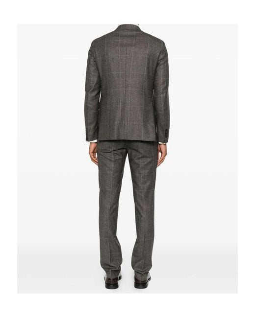 Tagliatore Gray Long-Sleeved Suit for men
