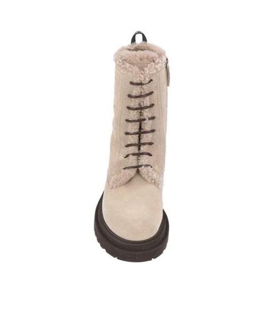 Brunello Cucinelli Natural Light Ankle Boots Leather