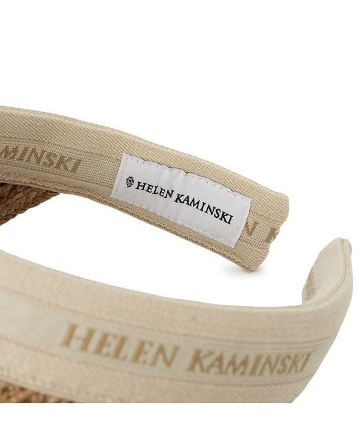 Helen Kaminski Natural 10 Raffia Visor Hat