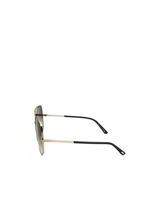 Tom Ford Metallic Oversized Aviator Sunglasses for men