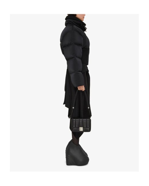 Givenchy Black Oversize Ribbed-Trim Puffer Jacket