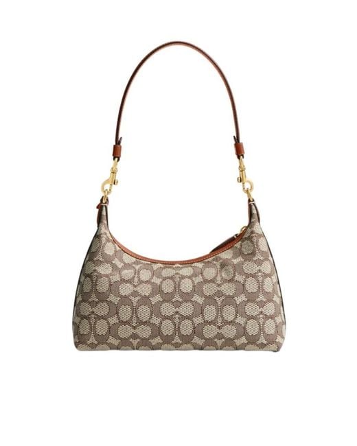 COACH Gray Juliet 25 Zipped Shoulder Bag