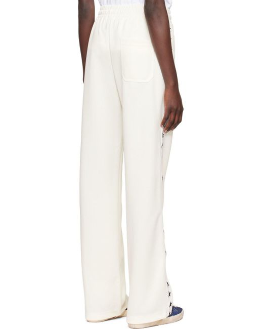 Golden Goose Deluxe Brand Natural Star Tape Track Pants