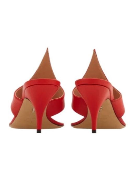 Ferragamo Red Ferragamo Thong Heel Sandals