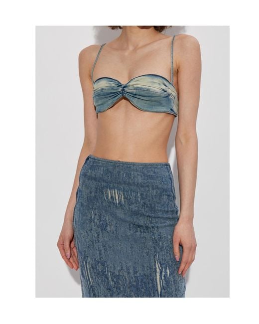 DIESEL Blue De-Ouchy- Denim Top