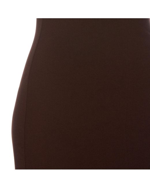 The Attico Brown The Chain Detailed Halterneck Dress
