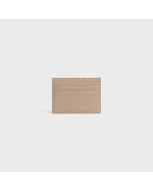 Céline Natural Card Holder Triomphe