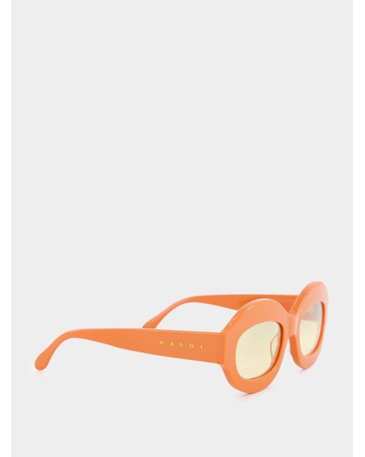 Retrosuperfuture White Full Frame Sunglasses