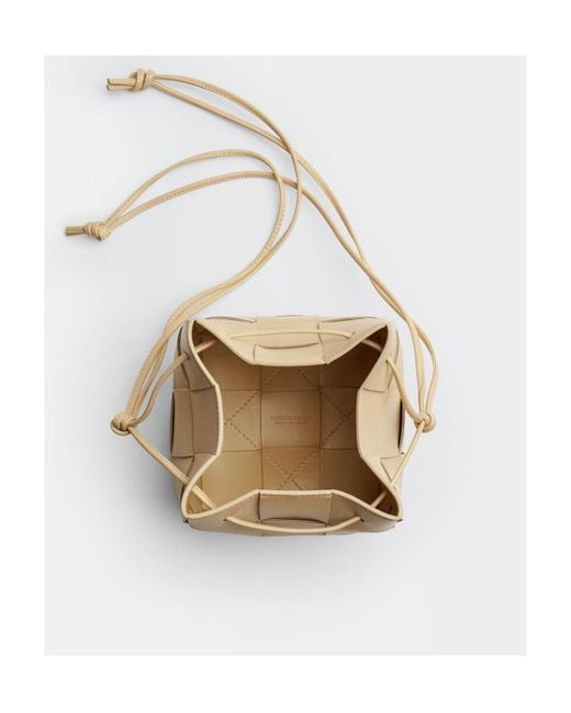 Bottega Veneta Natural Cassette Small Shoulder Bag
