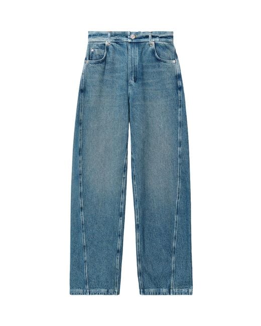 Alexander Wang Blue Wide-Leg Ballon Jeans
