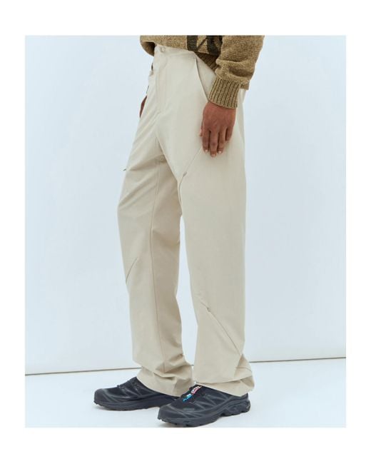 Post Archive Faction PAF Natural Elastic Waist Zipper Casual Pants for men