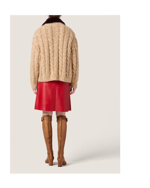 Miu Miu Natural Cashmere Cardigan