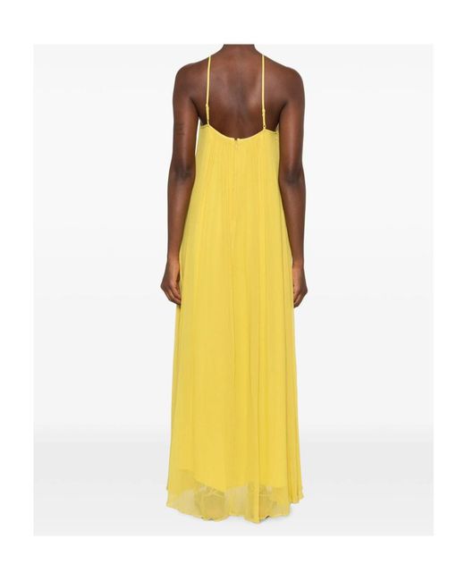 Staud Yellow Slip Dress