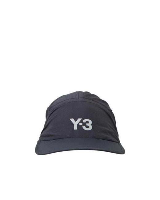 Y-3 Blue Logo-Print Drawstring Cap for men