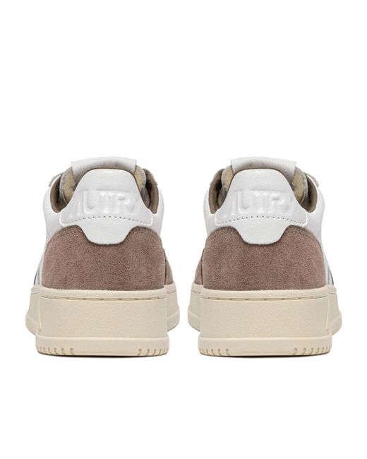 Autry White Medialist Low-Top Sneakers for men