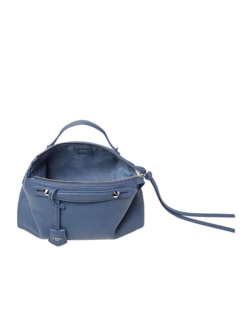 Fendi Blue By The Way Soft Medium Cuoio Romano Leather Bag