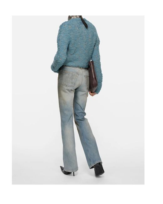Acne Blue Belt Loop Jeans