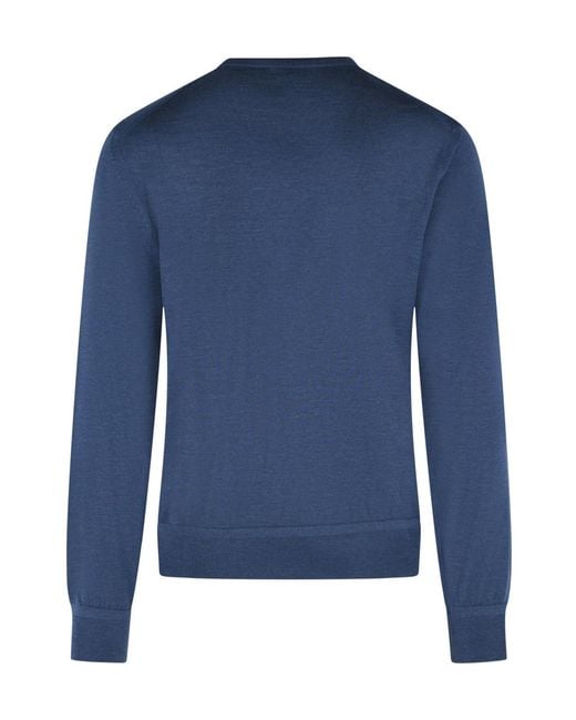 Tom Ford Blue Crew-Neck Sweater for men
