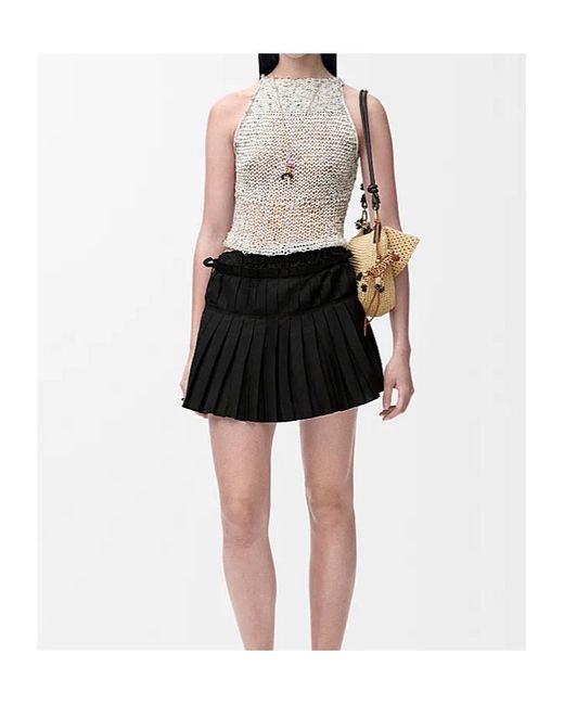 Loewe Black Pleated Shorts